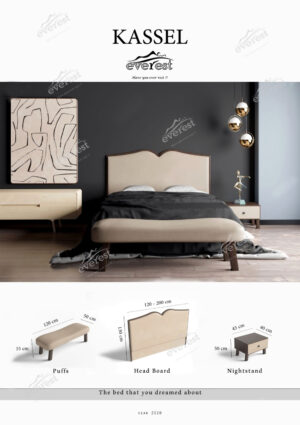 تاج بالاسری تختخواب باکس مدل کاسل