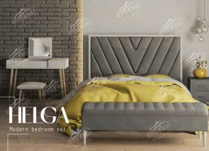 تاج بالاسری تختخواب باکس مدل هلگا