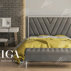 تاج بالاسری تختخواب باکس مدل هلگا